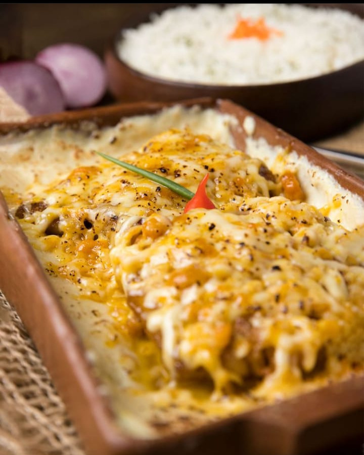 Prato gratinado da Forneria da Praia